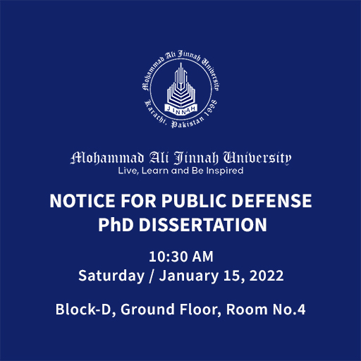 Notice For Public Defence Phd Dissertation